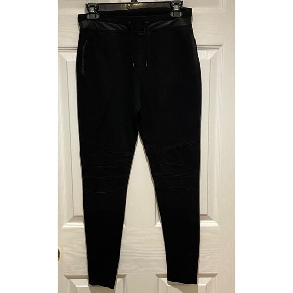 Zara Black Stretch Elastic Waist Drawstring Women's Jogger Pants Size S - Picture 1 of 8